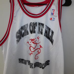 ビンテージSICK OF IT ALL NBA championバスケジャージ Vintage 90's Sick Of It All Champion Basketball Jersey