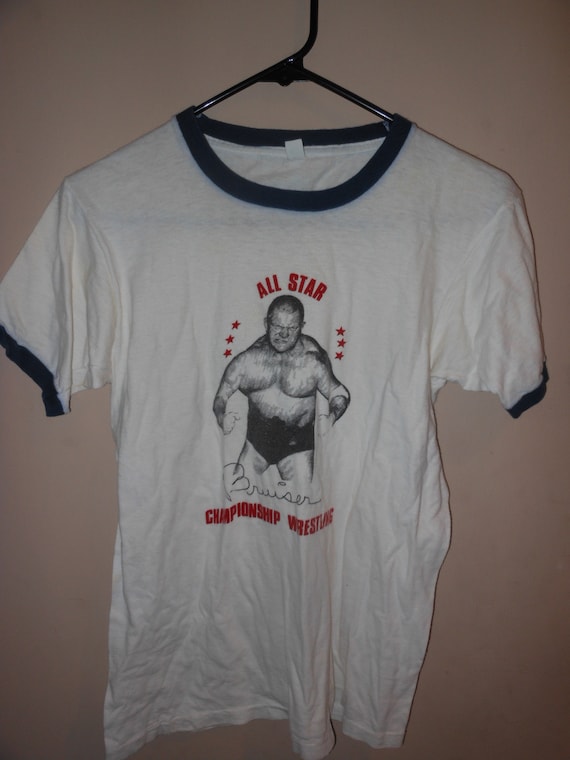 satire Rijd weg hond Vintage 70s Dick the Bruiser Wrestling T Shirt From the 1970s - Etsy