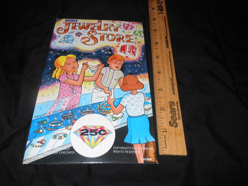 1980/'s supermarket toys 80/'s Mini Jewelery Store display sign vintage gumball vending machine