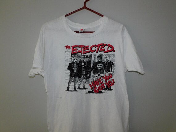 vintage THE EJECTED t shirt - oi punk rock band 80s 90s