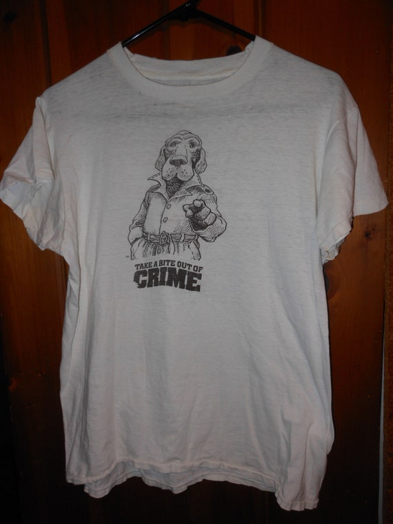 1970's Scruff McGruff t shirt - original vintage 7