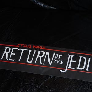 1983 Return of the Jedi vending/gumball machine header display sign