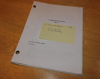 1995 If These Walls Could Talk Script: Demi Moore, Cher, HBO Production