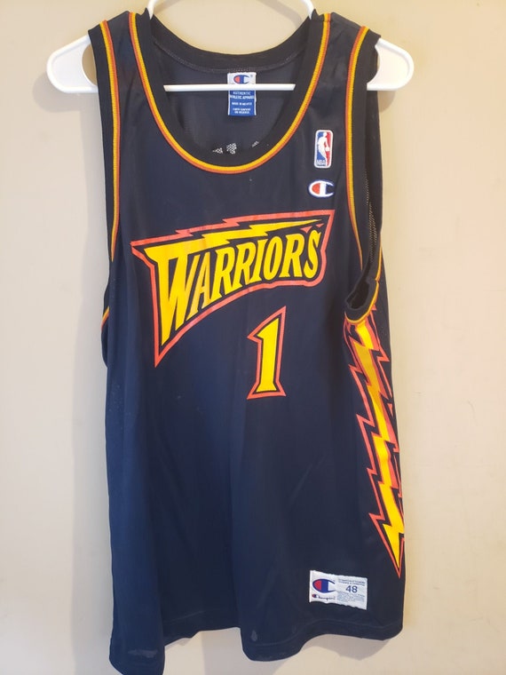 muggsy bogues warriors jersey