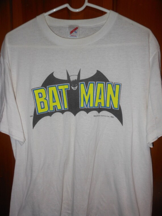 1964 Batman logo t shirt - rare vintage late 70s X