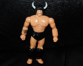 1983 Buffalo Man action figure - Kinnikuman M.U.S.C.L.E. bandai Japan wrestling soft vinyl