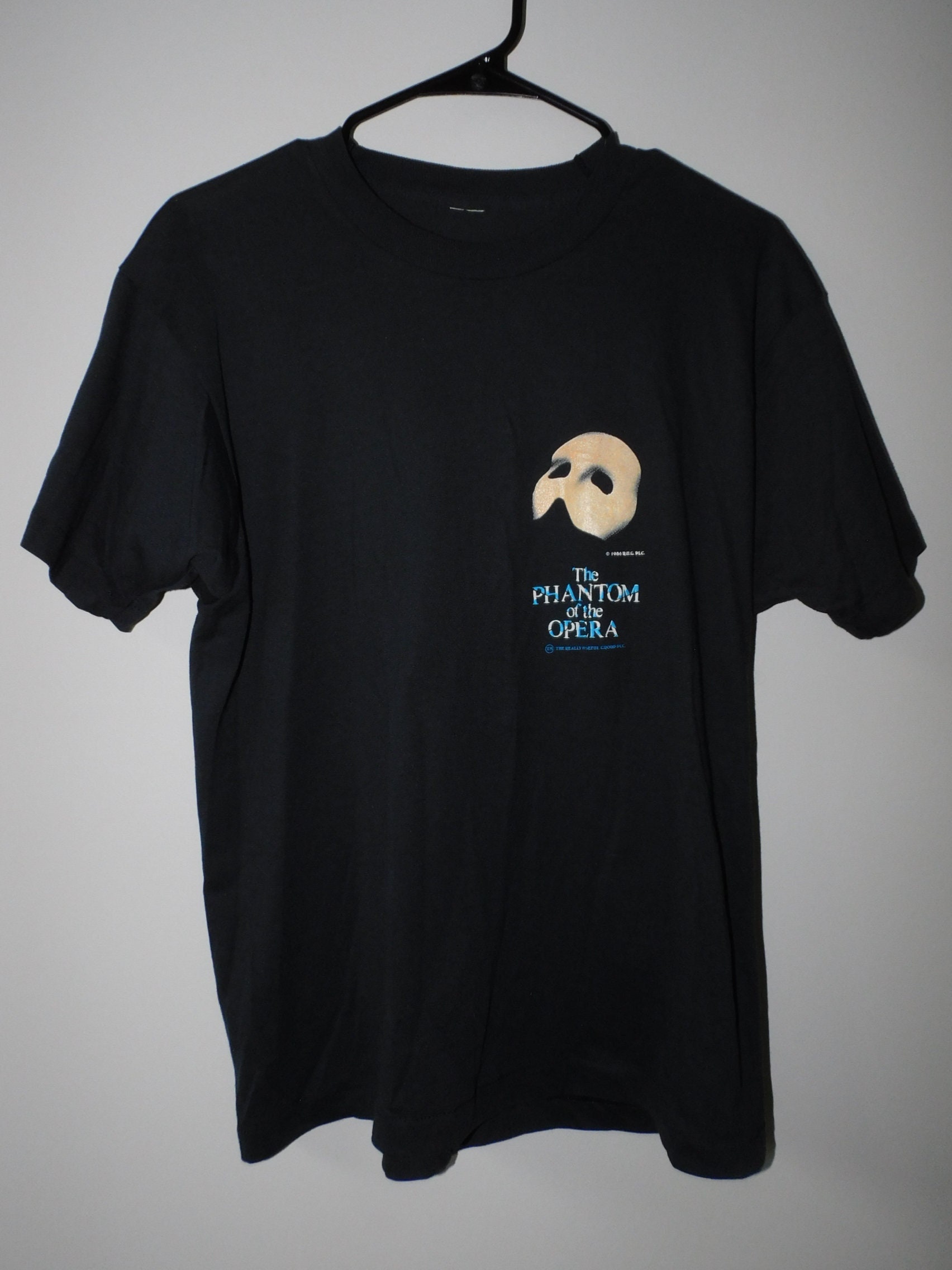 PHANTOM of the OPERA 80s ヴィンテージ tシャツ▲ Vintage 1980 Phantom Of The Opera tshirt White graphic