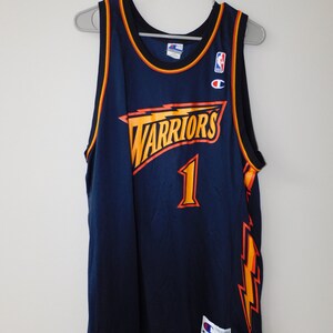 NBA Jersey Golden State Warriors Muggsy Bogues Champion Size 