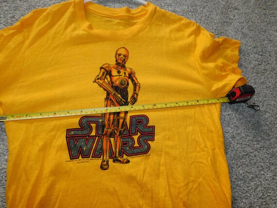 1977 C3PO star wars t shirt - RARE vintage origin… - image 2