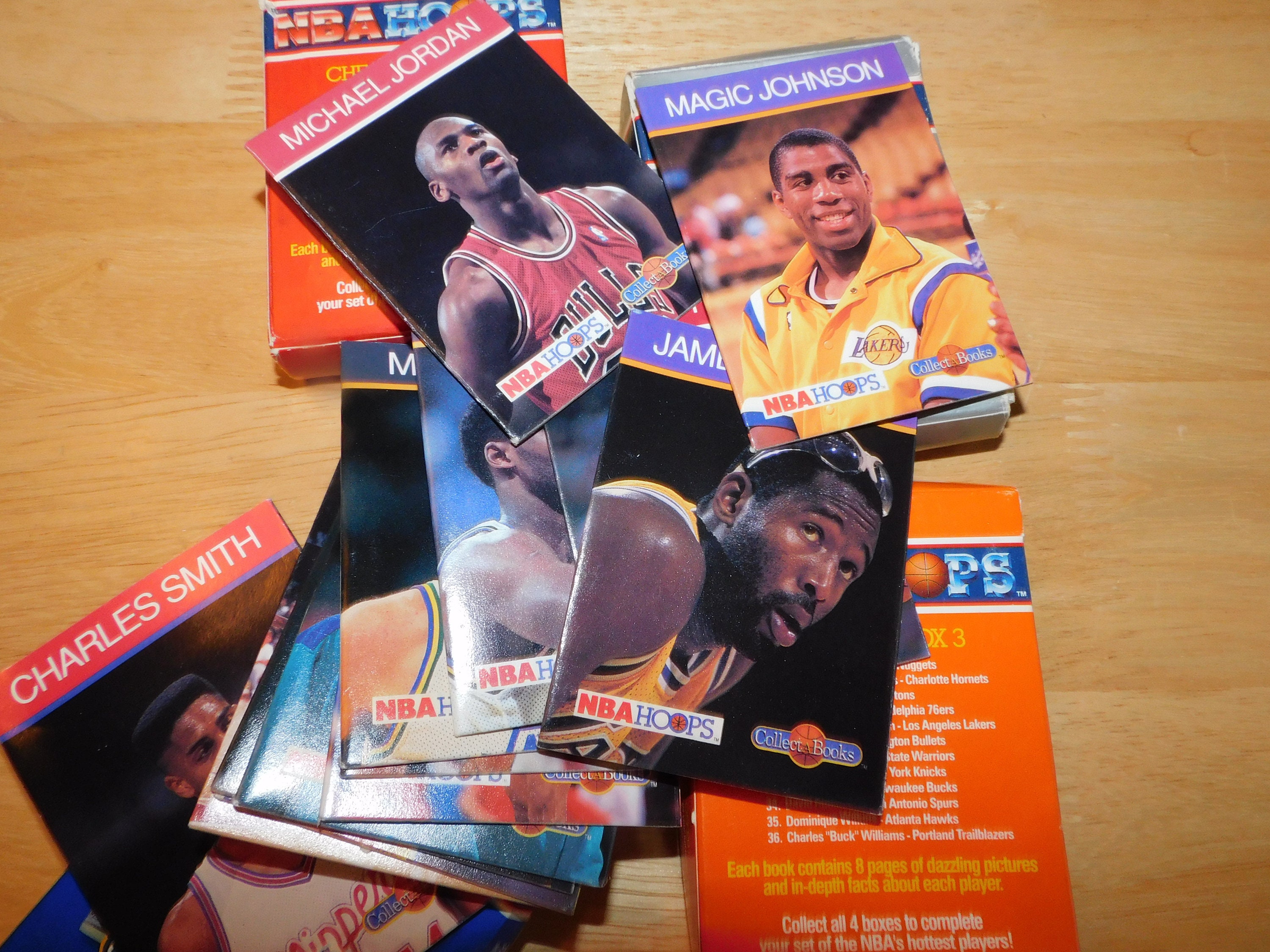 FULL SET of 48 NBA Collect A Books 1990 Hoops basketball Etsy