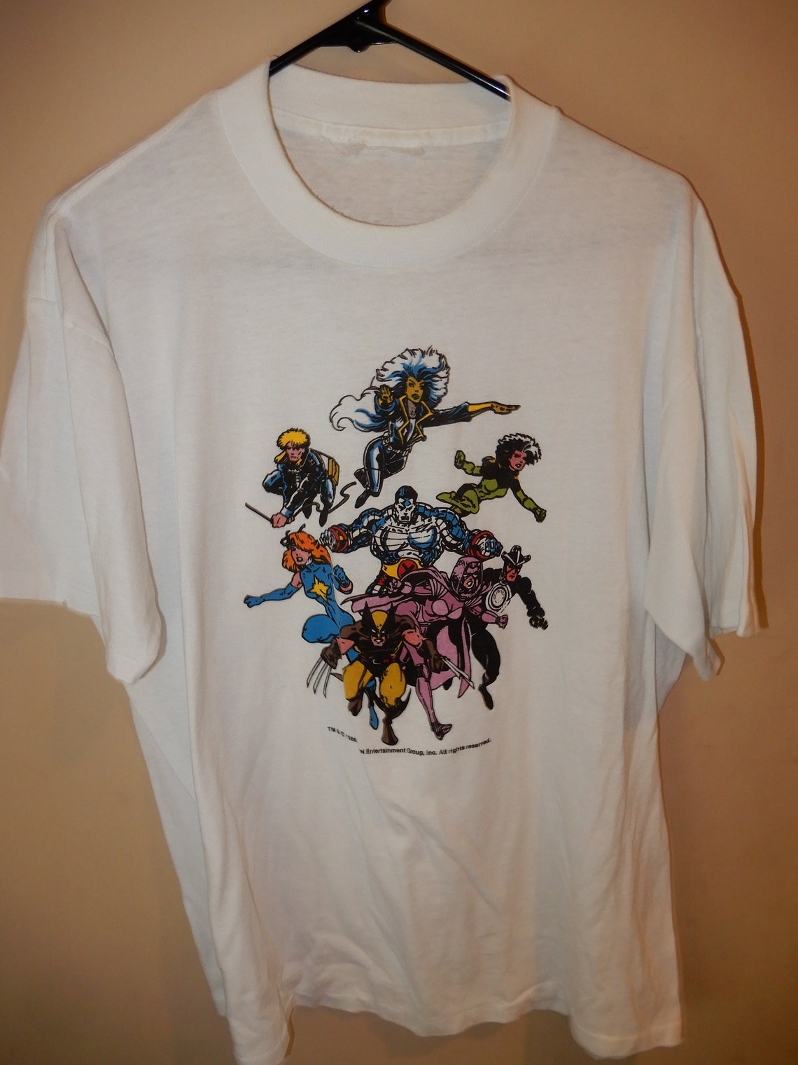 1988 Uncanny XMen t shirt vintage 80s Marvel Comics Etsy