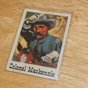 1966 Colonel MacKenzie trading card - vintage 60s Good Guys Bad Guys - Wild West
