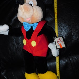 vintage 80s Mickey Mouse plush doll - Applause Disney World - still has tags 1980s image 2