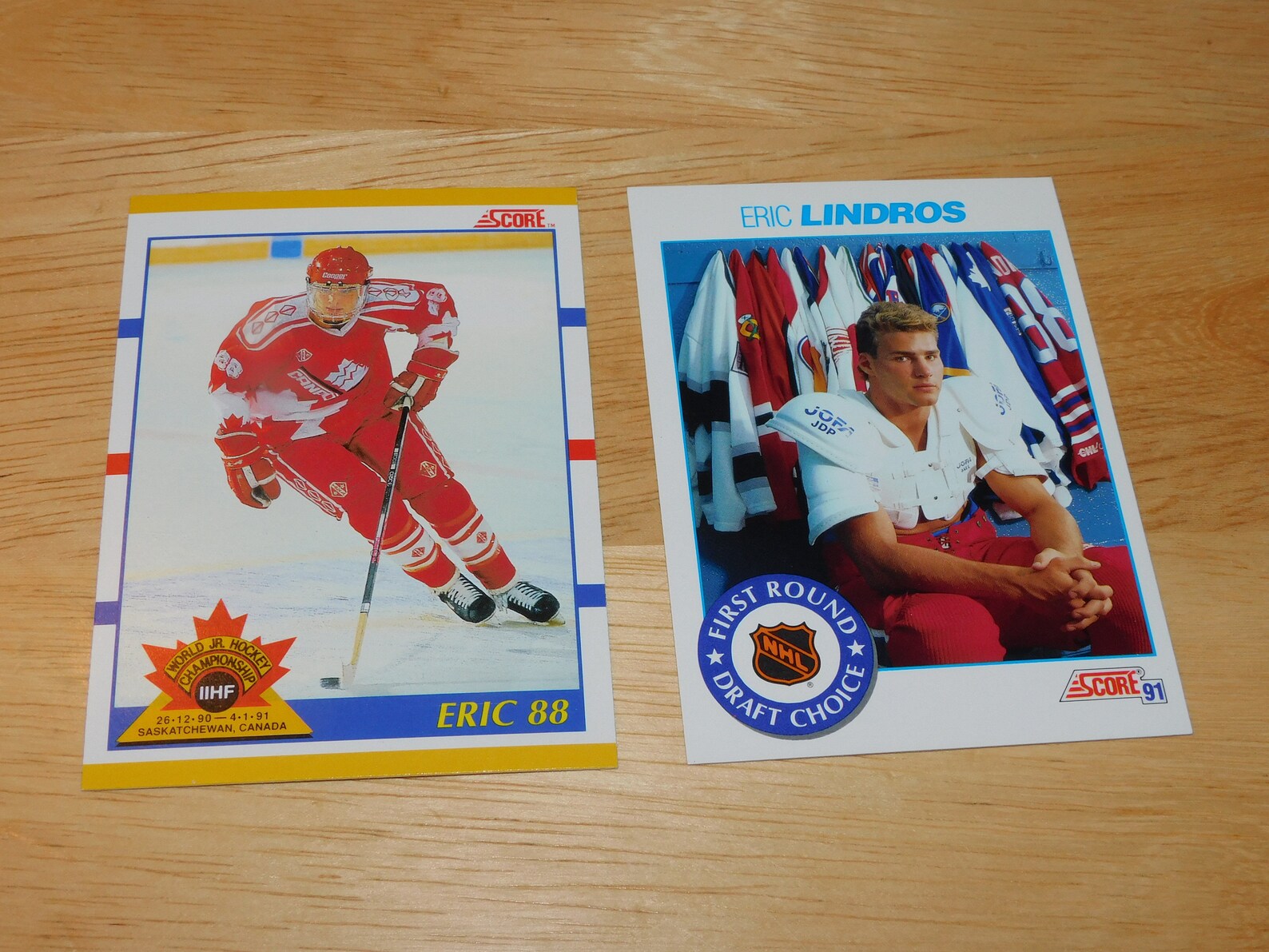 1991 Eric Lindros rookie card lot Philadelphia Flyers legend Etsy
