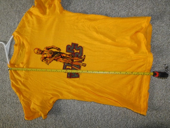 1977 C3PO star wars t shirt - RARE vintage origin… - image 4