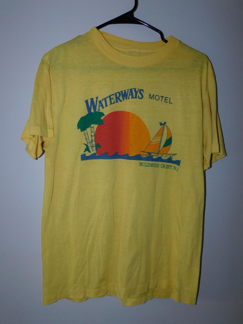 80s Waterways Motel - Wildwood Crest NJ - vintage New Jersey Shore beach image 1