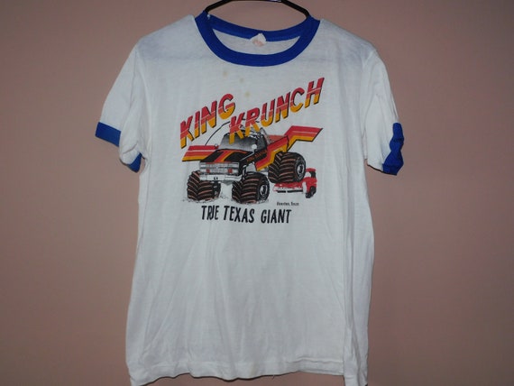 80s King Krunch rare vintage ringer t shirt - Larg