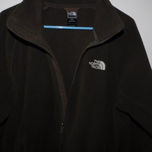 2000s The North Face full zip fleece - vintage - brown - mens medium