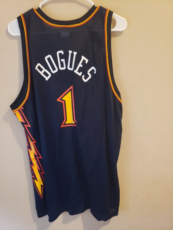 muggsy bogues warriors jersey