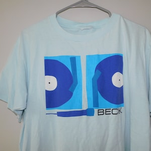 Beck t-shirt vintage 90s turntables - alternative indie rock