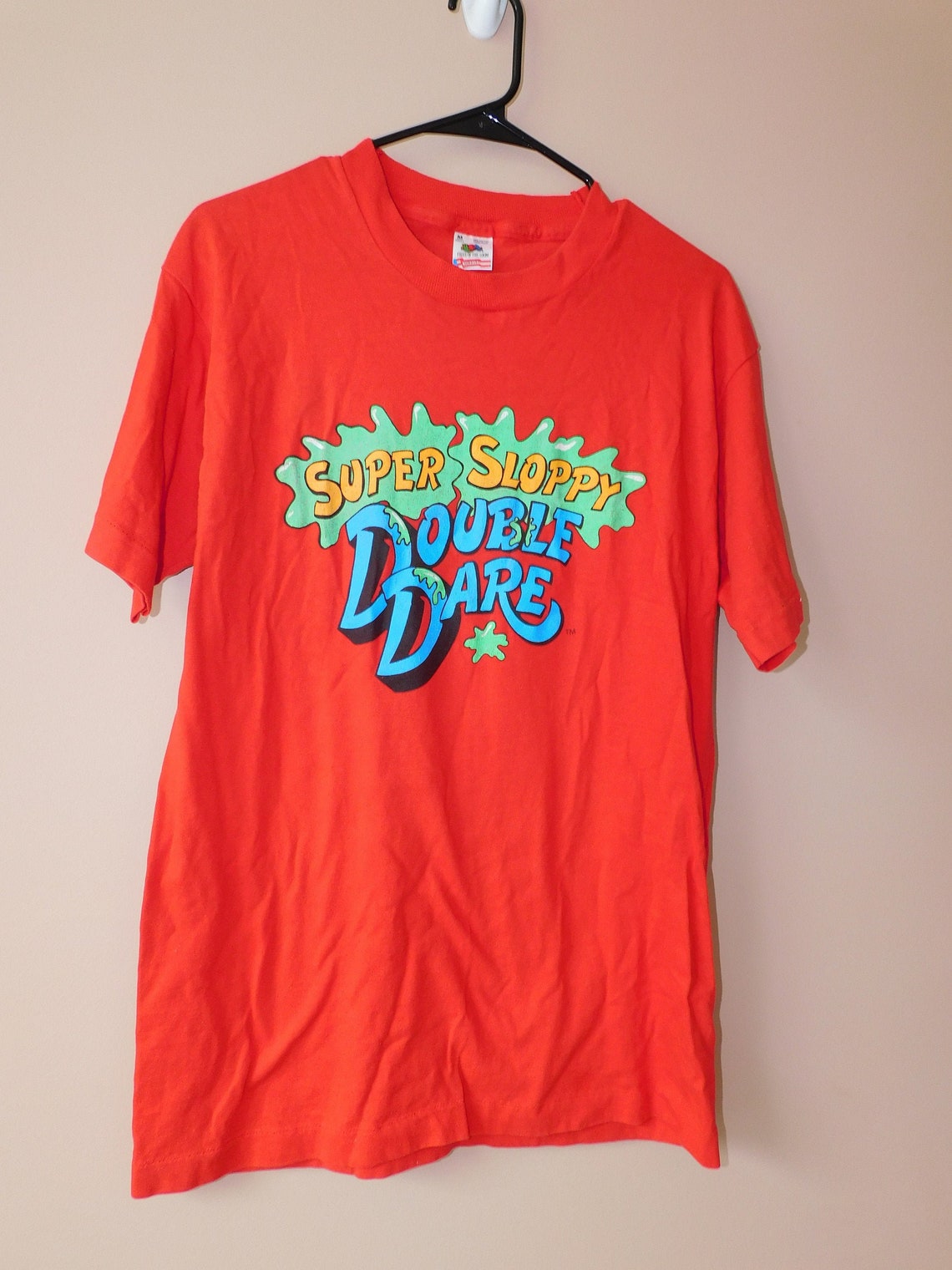 Vintage 90s Super Sloppy Double Dare t shirt Nickelodeon tv | Etsy