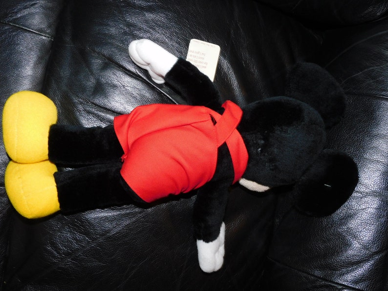 vintage 80s Mickey Mouse plush doll - Applause Disney World - still has tags 1980s image 3