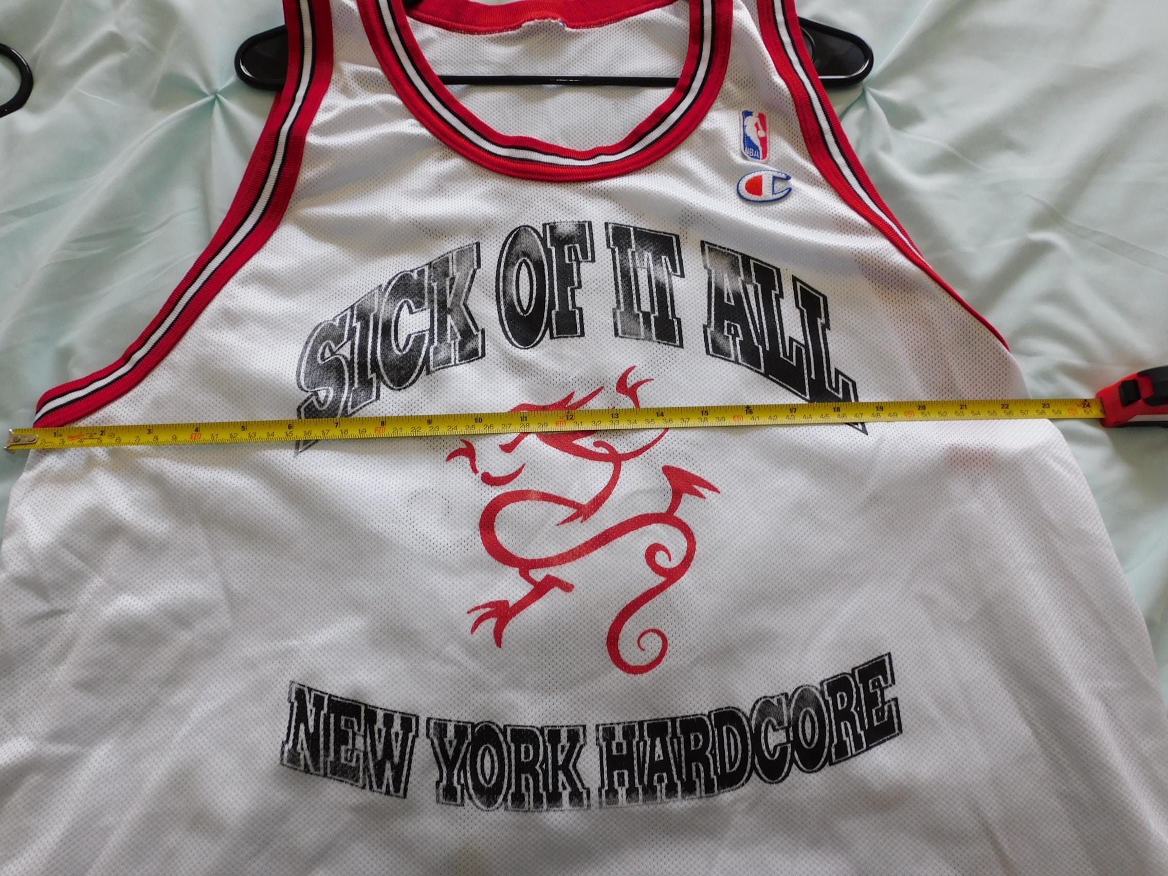 ビンテージSICK OF IT ALL NBA championバスケジャージ Vintage 90's Sick Of It All Champion Basketball Jersey