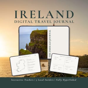 Irland Digital Resedagbok | Surfplatta Planerare PDF | Interaktiv Anteckningsbok