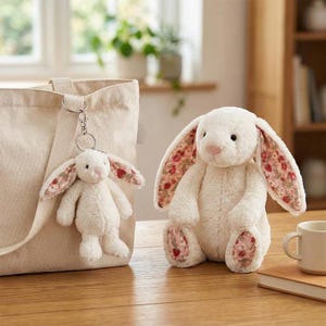 Jellycat Cream Blossom Bunny - Etsy