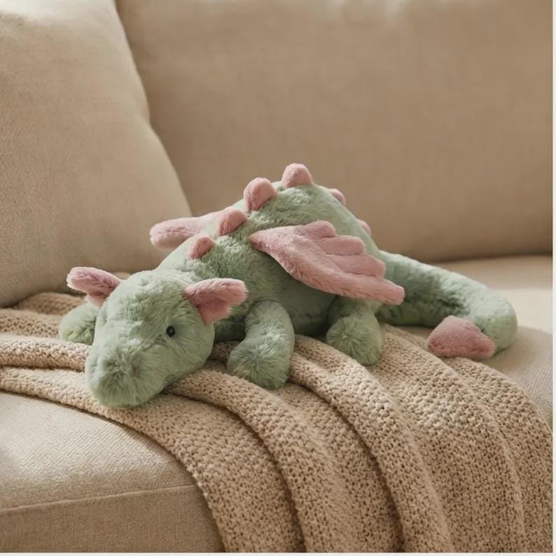 Jellycat Malachy Dragon - Etsy Canada