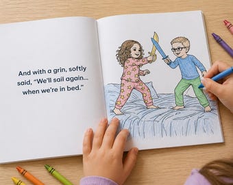 Personalised Colouring Book | Custom Storybook for Kids (Digital Download)