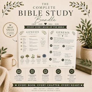 Complete Bible Study Bundle | 66 Guides, 66 Inserts (PDF Download)
