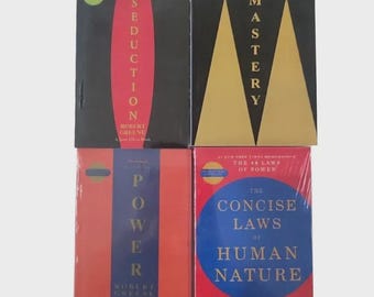 Robert Greene 4-Book Set: Power, Seduction, Mastery, Human Nature