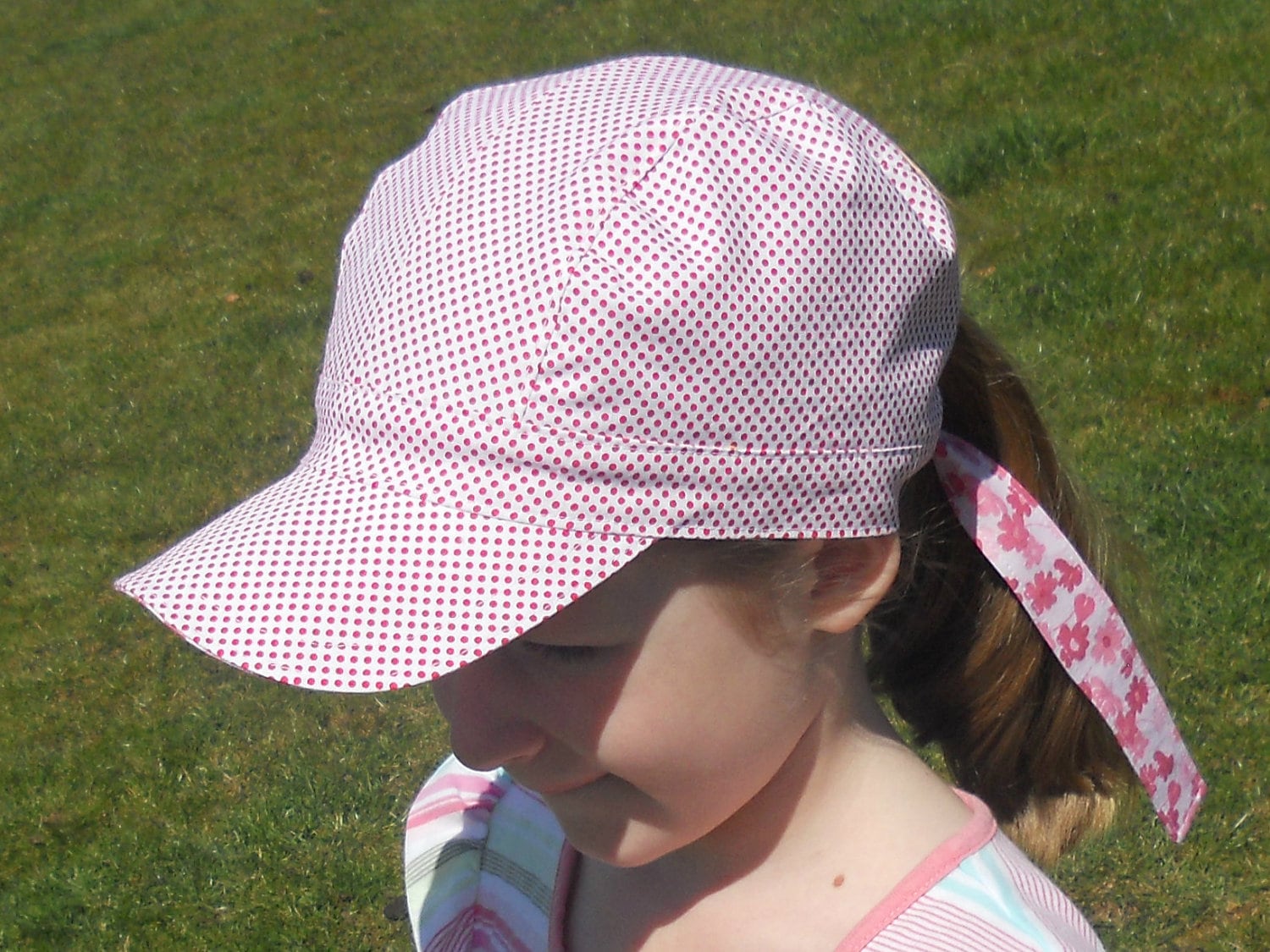 Tailcap Pattern Morgan Cap PDF Sewing Pattern - Reversible Girls/ Womens Pony Tail Cap ...