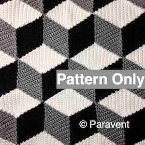 Crochet Isometric Blanket / Afghan Pattern