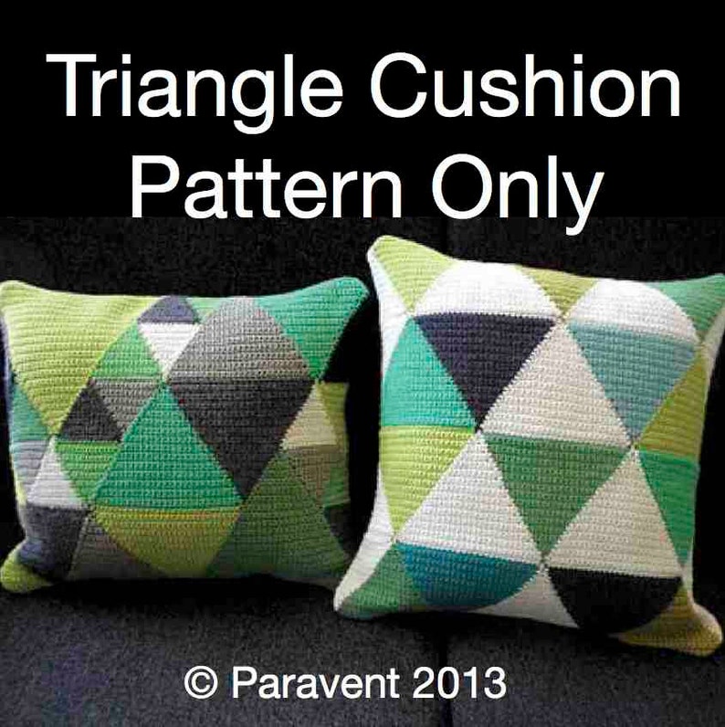 Crochet Triangle Cushion Pattern image 2