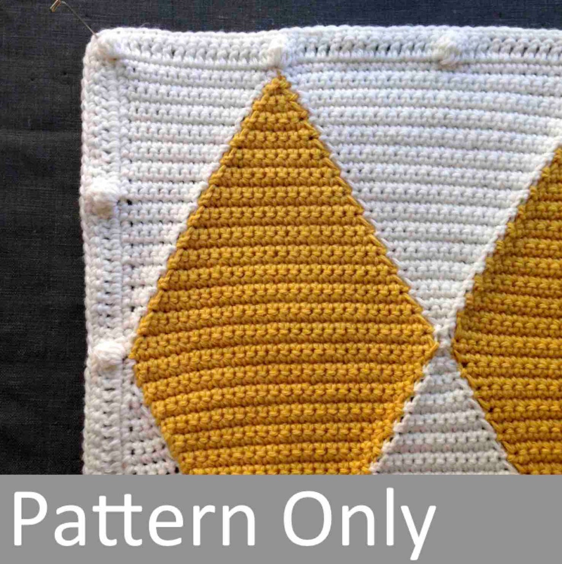 Crochet Pattern Harlequin Blanket / Afghan Beginner Level Onwards Etsy