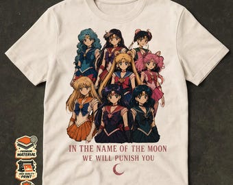 Anime-shirt Sailor Moon Guardians, Magical Girl Streetwear-T-shirt