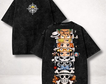 OP Straw Hat Pirates Anime T-Shirt, Luffy Manga Streetwear Tee, Gift For Anime Fans