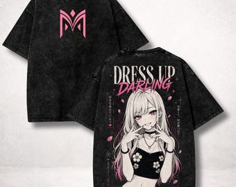 My Dress Up Darling Marin Kitagawa Shirt, Dress Up Darling Washed Anime Tee, Vintage Bootleg Manga Fan Merch Gift