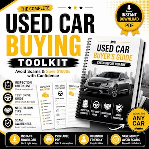 Used Car Buyer Toolkit, VIN Inspection , Negotiation Scripts (PDF Download)
