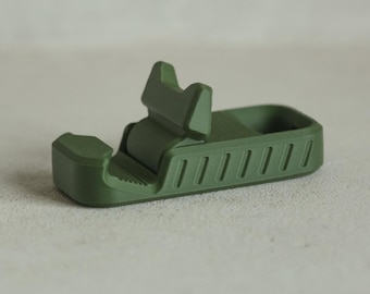 Soporte para teléfono de exterior: compacto y duradero.