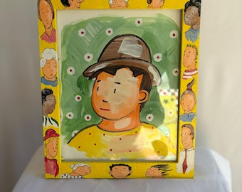 Boy with Polka Dot Shirt