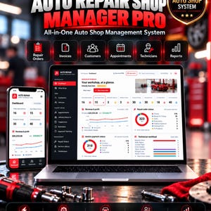 Auto Repair Shop Management System | Garage Software, Repair Orders, Invoice trackers, Appointments, Customers, Technician Tracking Html Crm