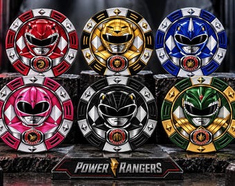 Mighty Morphin– Inspired 3D Printed Power Ranger Coasters