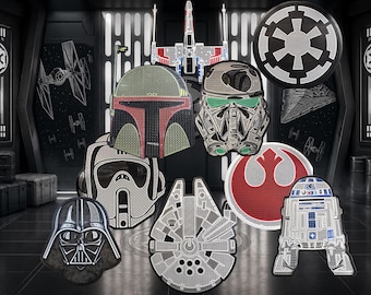 Starwars Themed Pin Boards | Droids, Symbols, Helmets & More