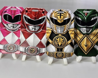 Mighty Morphin–Inspired 3D Printed Luggage & Backpack Tags
