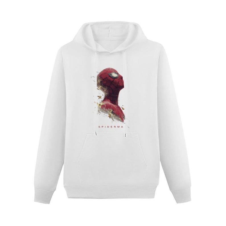 Sweat à capuche graphique Spider-Man, pull streetwear style anime, sweat-shirt en molleton de coton image 3