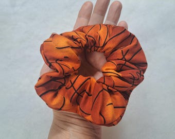 Basketball print cotton fabric hair scrunchies Hair Accessories