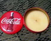 Coke A Cola Vintage Tin With Vanilla Scented Candle